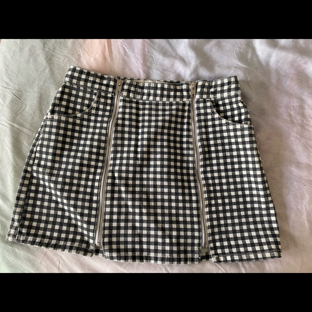 Reformation denim skirt